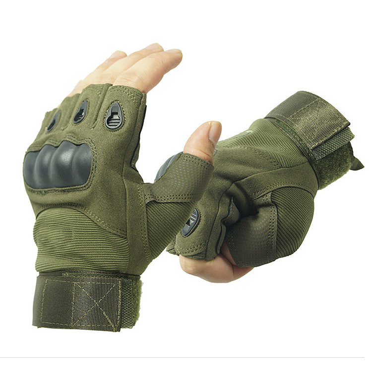 O Remember Half Finger Glove Tactical Men And Women Sports Climbing Fitness Riding Combat Protective Shell Special Training Hands