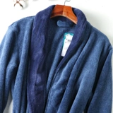 Удерживающая тепло демисезонная бархатная неваляшка, банный халат, европейский стиль, увеличенная толщина