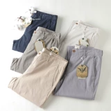 Старая красота/белая модель модель Синьцзяна хлопковая эластичная вода для мытья вода джентльменская бизнес -стройные повседневные брюки Простые дикие брюки