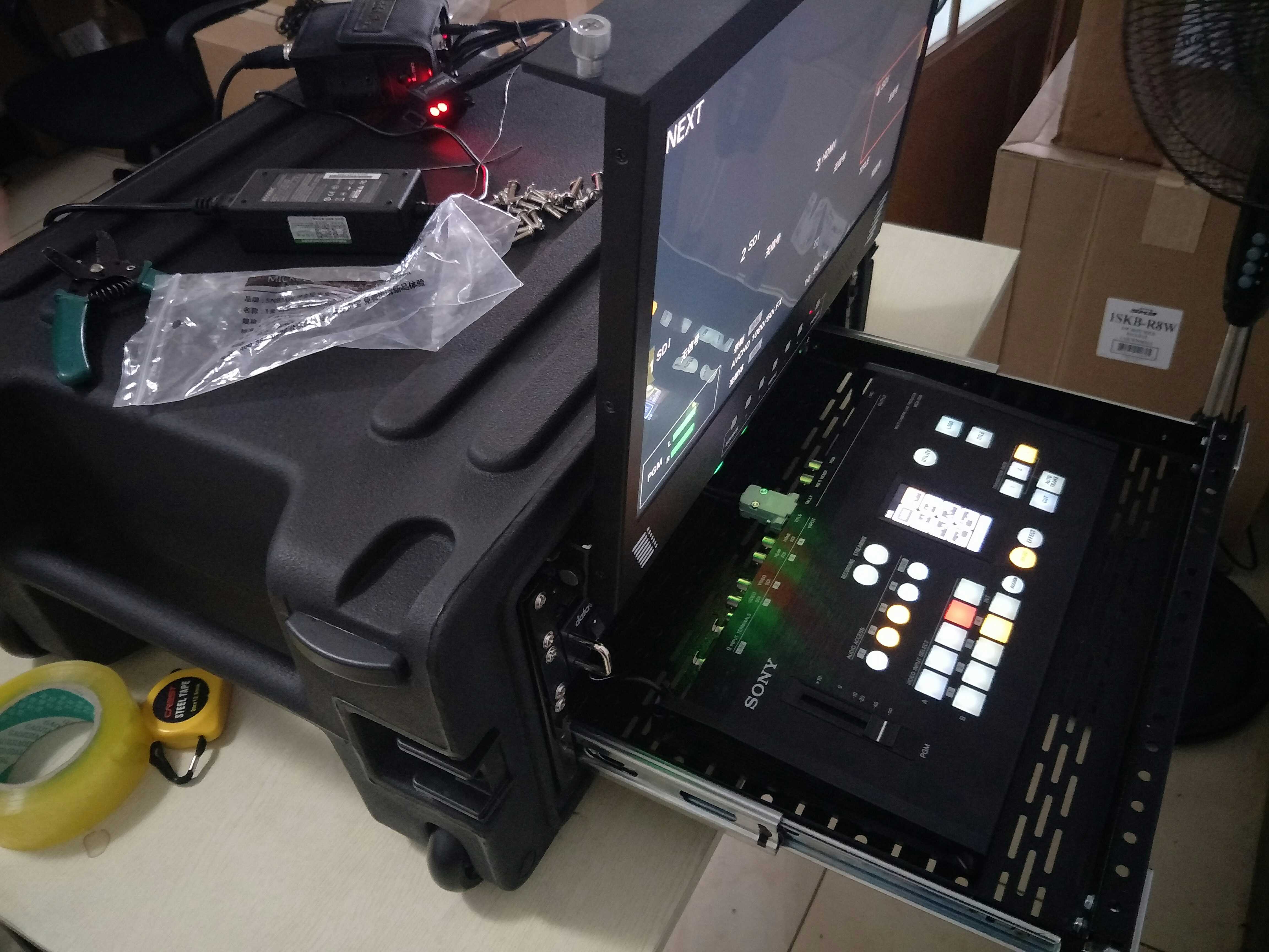 Sony MCX-500 switcher HD 4-way mobile integrated box-mounted studio director station live recording system