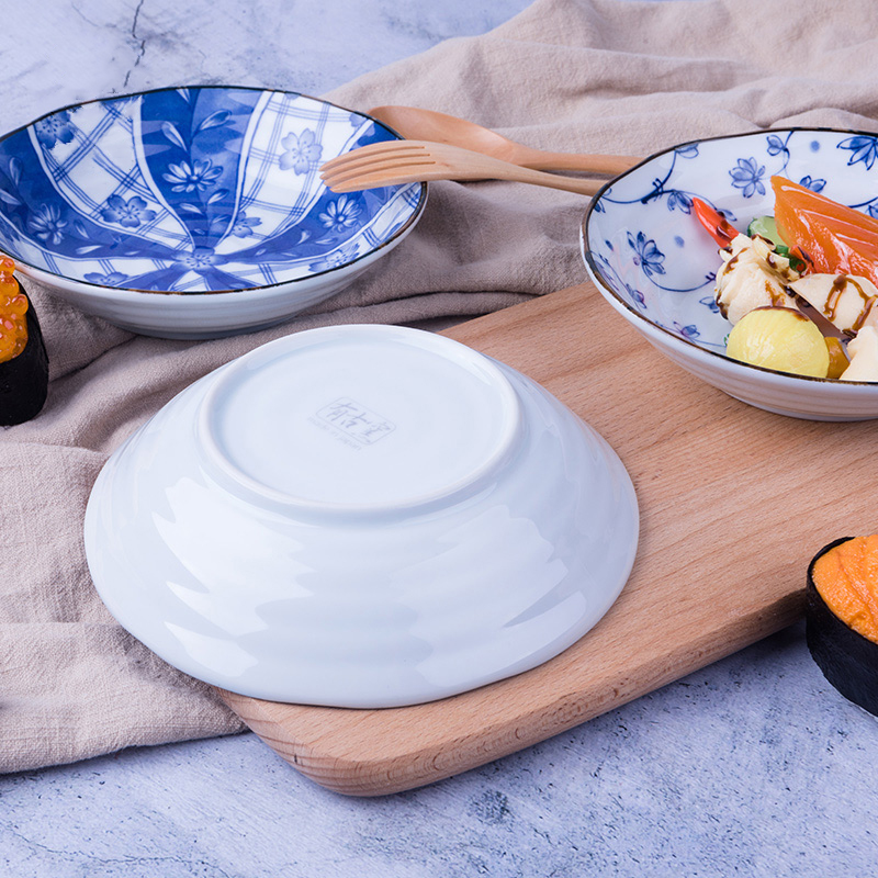 Have valley up plates imported from Japan plate FanPan LIDS, Japanese and wind porcelain tableware porcelain tableware to use 16.5