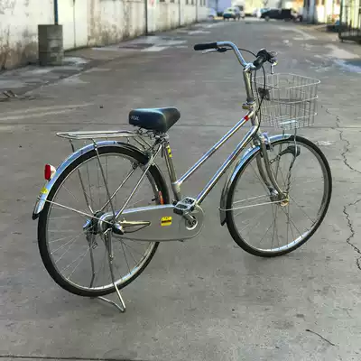 Three-speed stainless steel bicycle exported to Japan Old-fashioned retro bicycle men's adult adult double oblique variable speed student