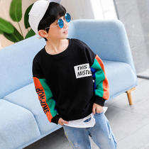 Boy long sleeve T-shirt 2021 Spring thin Childrens pure cotton beating undershirt CUHK Scout headman Black Methodist girl blouse