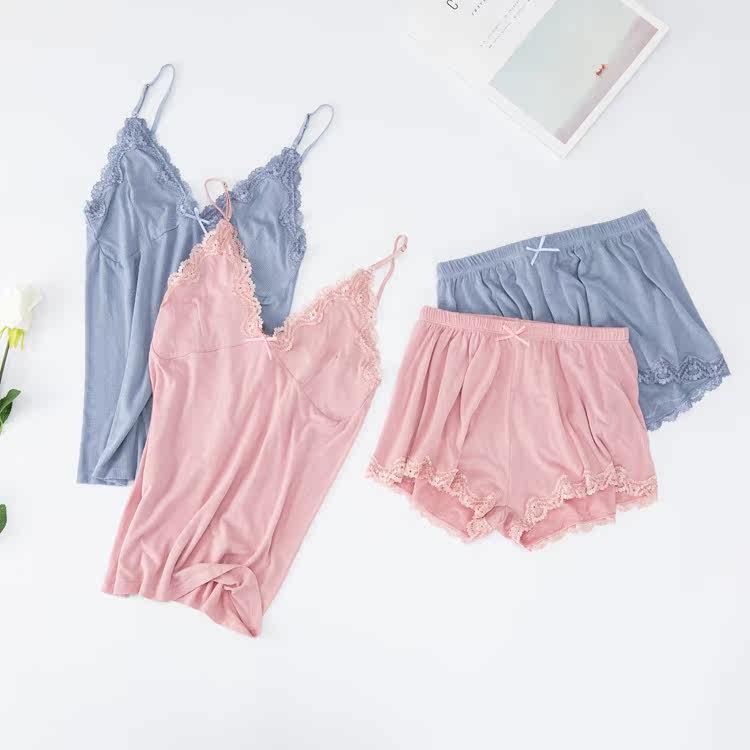 Pyjama pour femme en Viscose à sling - Ref 2991489 Image 8