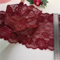 Wine Red Lace Side Accessories Handmade Diy Sleeves Lace Skirt Hem Curtain Decoration Clothes Clothing Fabric Fabrics