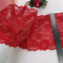 Red Lace Lace Accessories Handmade Diy Sleeves Collar Skirt Hem Curtain Decoration Clothes Clothing Fabric Fabrics