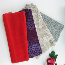 Taiwan version of soft thin 23cm wide lace stretch clothing accessories lined with chest underwear fabric fabric