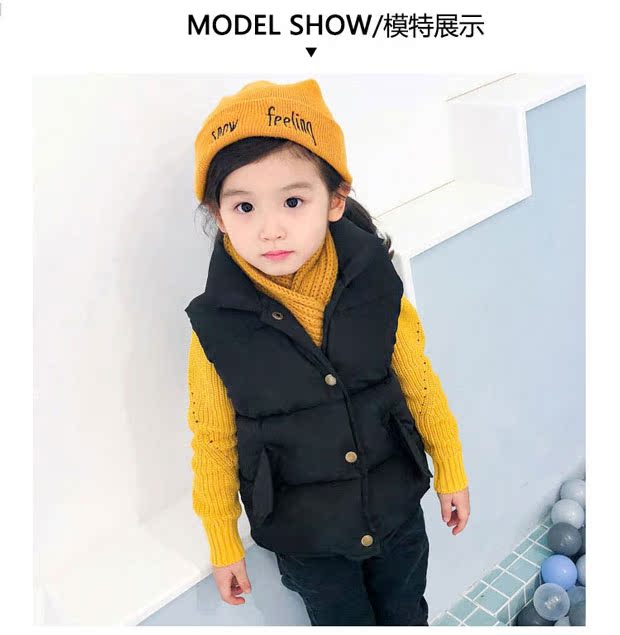 Trẻ em bé gái vest mùa đông mặc triều Triều shop ao khoac tre em dep