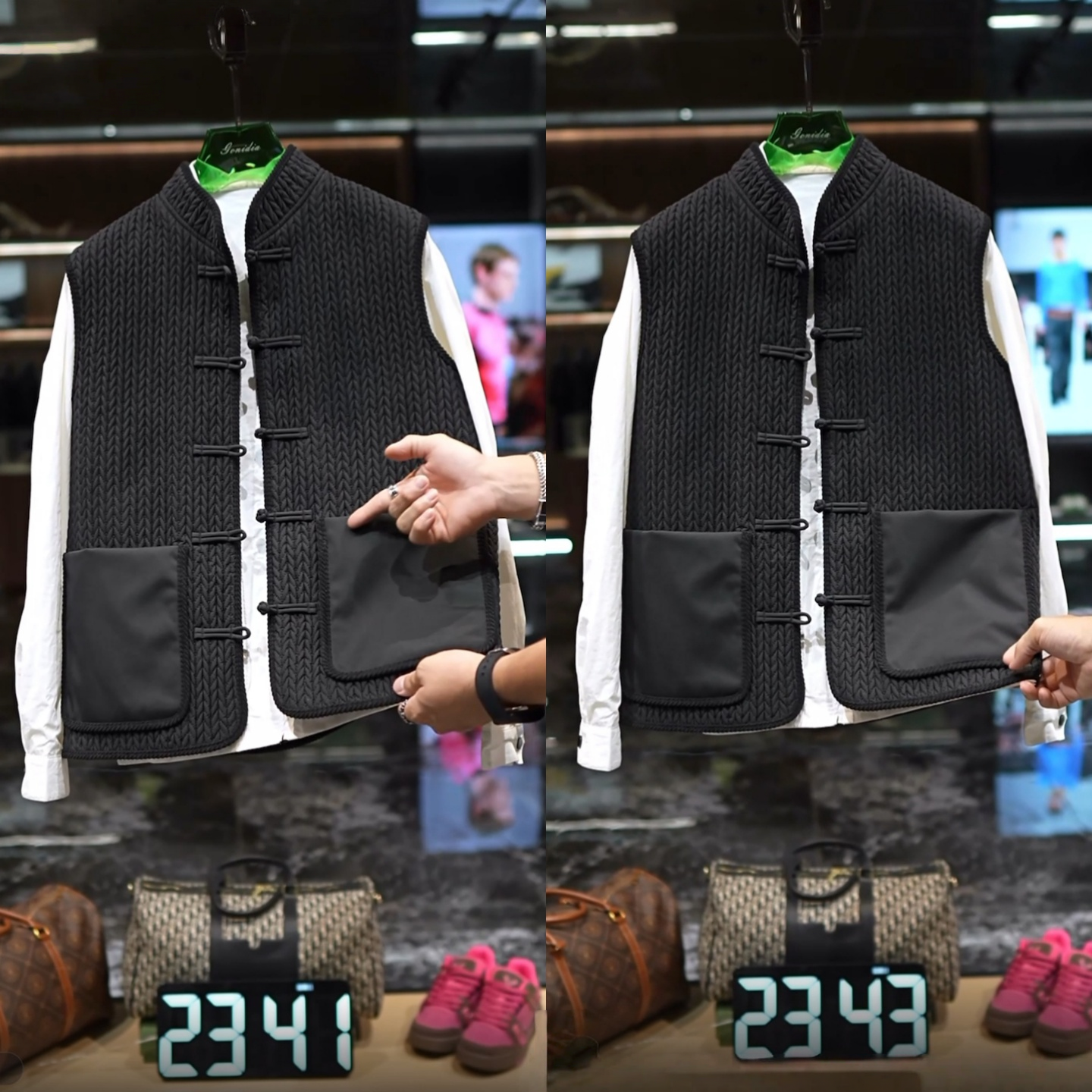 New winter new Chinese style men's cotton vest jacket