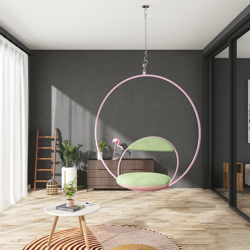 Nordic minimalist bubble chair Creative Balcony hanging chair Mind Villa for Home Basket Chair Iron Art Hanging Rocking Chair