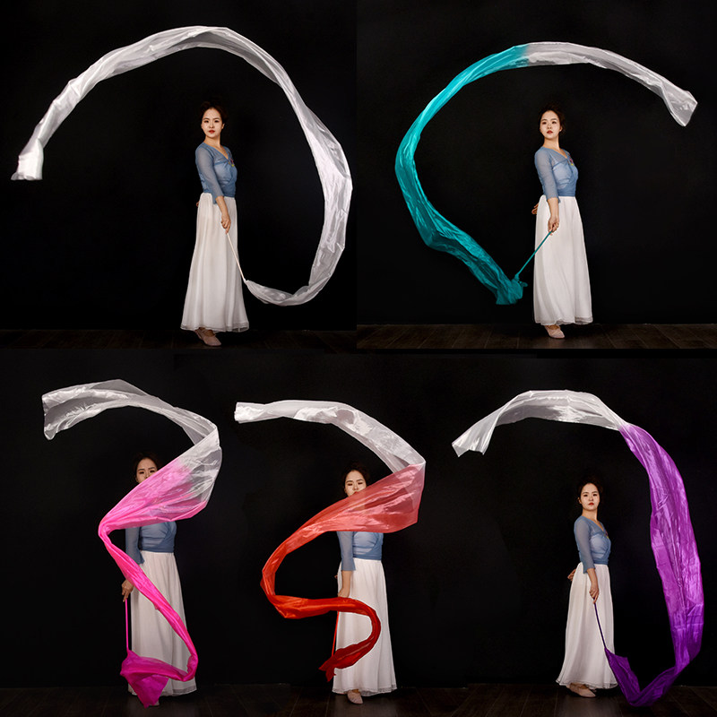 七彩长绸子:中国风舞蹈的灵魂,让你成为广场舞场上的焦点!-更多舞蹈配饰-淘宝好物网