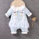 Bộ đồ jumpsuit cotton mỏng cho bé mùa thu đông Các mẫu bé cộng với áo ấm cotton 3 quần áo sơ sinh cotton 0-6 tháng áo liền quần cho bé
