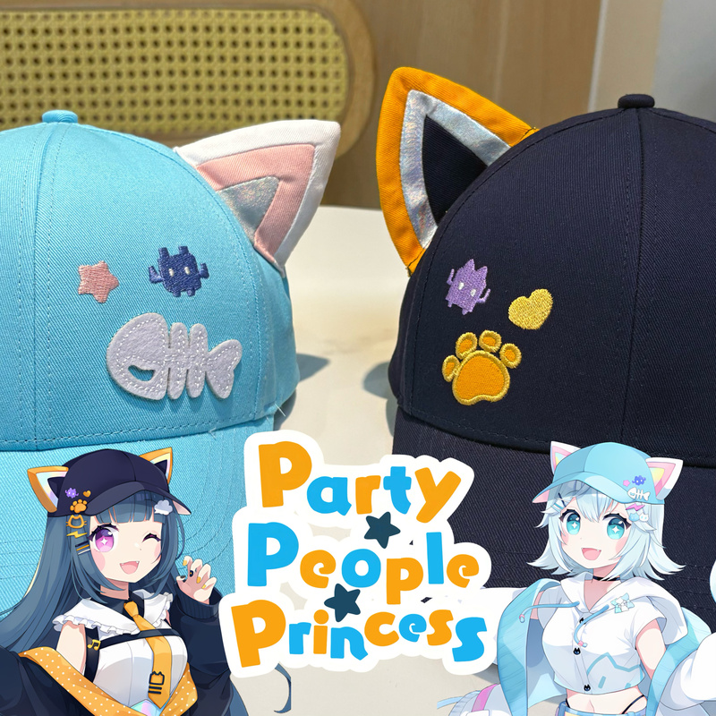 Maimai Black and White Cat Hat Dancing Cute Dx Peripheral Milk Baseball Cap Shama Peaked Cap