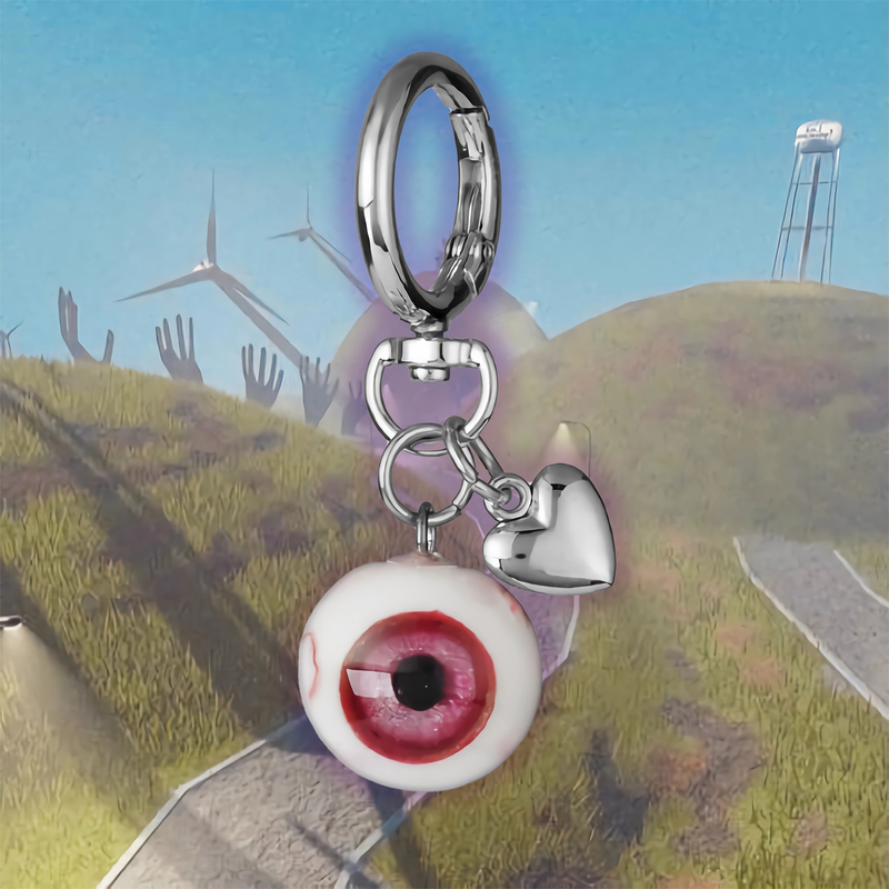 Coreland Weirdcore Style Eyeball Keychain Gothic Subculture Eyeball Eye Pendant Halloween Bag Charm