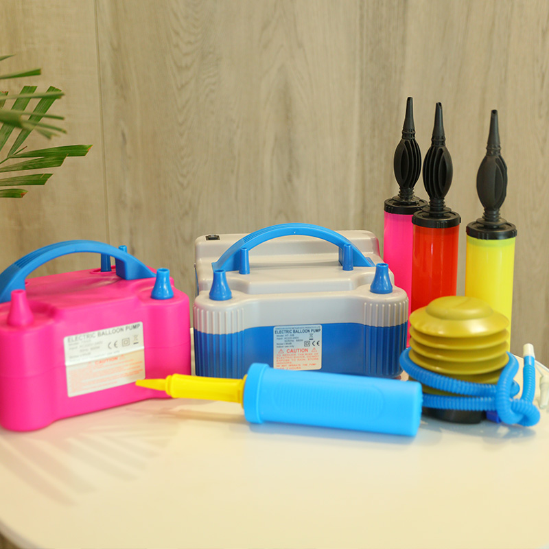 Electric inflator blow ball machine inflatable tool portable automatic cheering machine Double-hole outgassing wedding house party arrangement