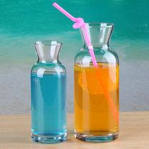 Lead-free heat-resistant juice cup chilled lemon Cup clear glass juice cold drink cup ice orange tea bottle fruit tea cup