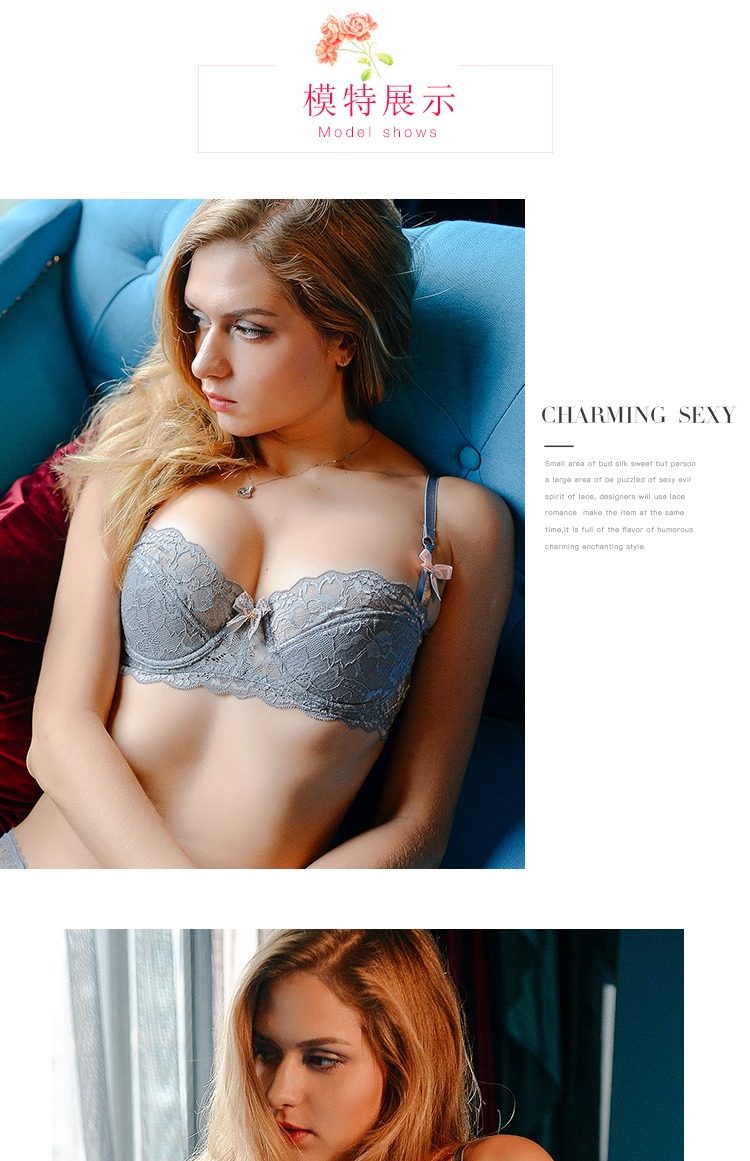 Girl Beauty House Winter Sexy Lace Thin Cotton Bra Bra Ngực nhỏ Đồ lót cô đặc Nửa Cup Red SpongeBob Bra áo bra đẹp