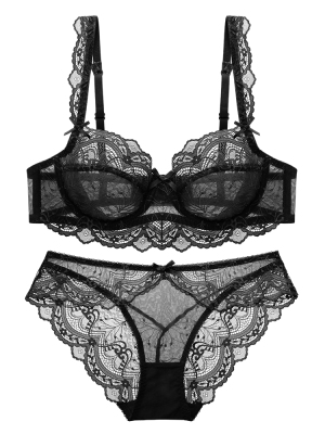 少女美屋超薄蕾丝透明文胸套装小胸性感聚拢内衣新娘上托薄款胸罩-淘宝网 少女美屋超薄蕾丝透明文胸套装小胸性感聚拢内衣新娘上托薄款胸罩-淘宝网