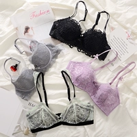 Girl Beauty House Winter Sexy Lace Silk Sợi Đồ lót Phần mỏng Tập hợp trên áo ngực mỏng cotton cup bra bộ sưu tập lớn ao nguc dep