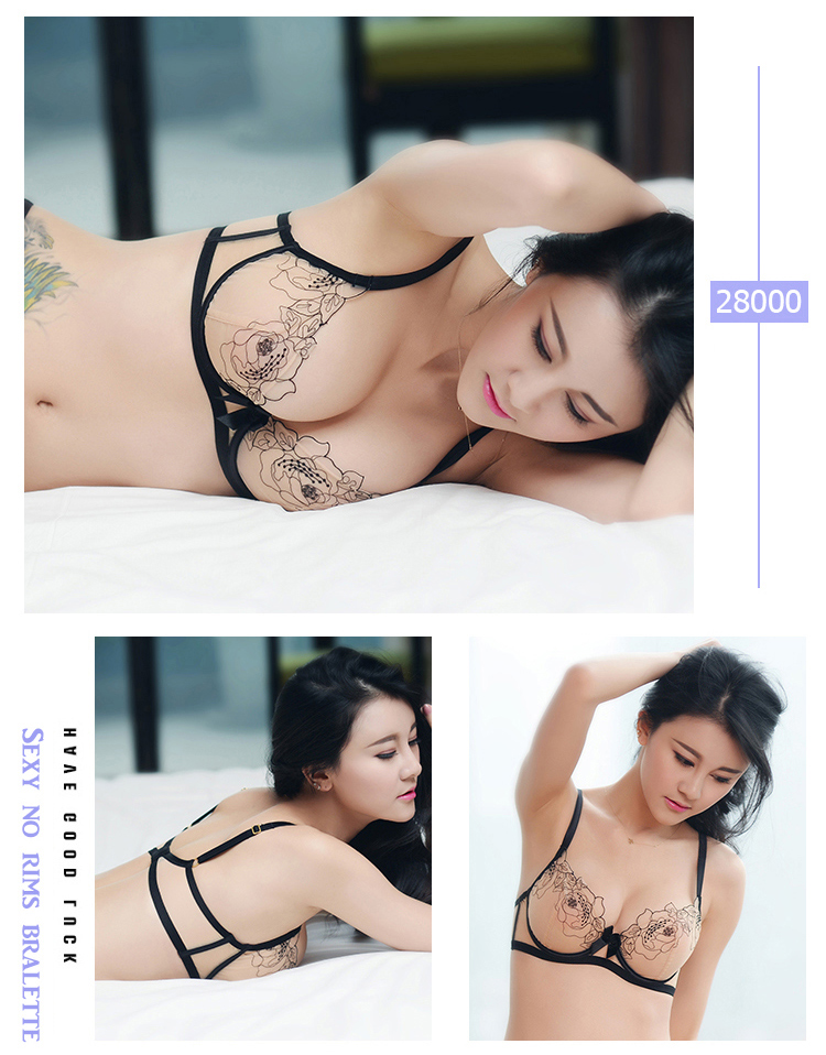 Girl Beauty House Winter Sexy Spongy Free Đồ lót ren Thở trong suốt Cám dỗ Bra Slim Bra Bộ sưu tập lớn áo lót cho người làm ngực