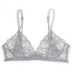 Cô gái làm đẹp nhà ở châu Âu và châu Mỹ bralette không thép vòng ngực gợi cảm siêu mỏng không có bọt biển hình tam giác ren đồ lót