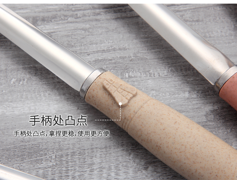 Bộ dụng cụ nhà bếp đầy đủ nấu ăn xẻng bếp xẻng muỗng bốn mảnh thìa đá xẻng thép không gỉ dụng cụ làm bếp