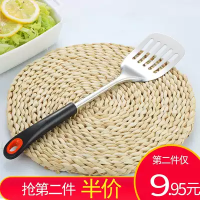 Ogman flat shovel frying shovel 304 stainless steel household spatula cooking tool pancake omelet omelet oil spatula kitchenware