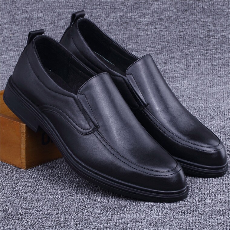 Foreign trade men's shoes tail single British leather shoes men's wedding shoes leather business formal men's leather shoes round toe men's work shoes
