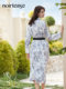 NoirTease ພາກຮຽນ spring ແລະດູໃບໄມ້ລົ່ນ sexy ຜ້າໄຫມ nightgown ແມ່ຍິງບາງ strappy ຍາວ swimrobe pajamas ແມ່ຍິງ summer