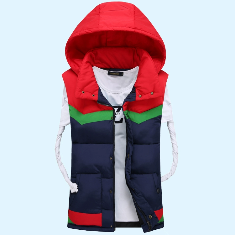 Vest nam mùa thu đông 2017 mới vest cotton dày trẻ trung Cặp đôi sinh viên phiên bản Hàn Quốc áo mưa xuống