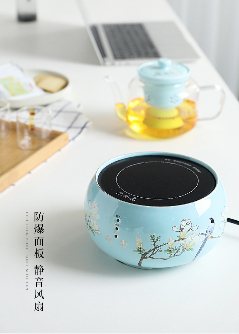 Mud seal electric cooking TaoLu teapot household refractory glass flower pot'm teapot.mute boiled tea, small tea stove