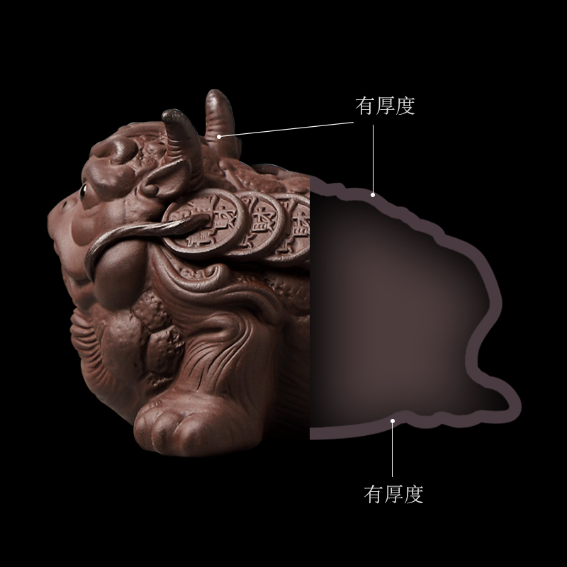 Mud seal pet boutique creative tea to keep violet arenaceous zodiac play kung fu tea accessories tea tea art furnishing articles
