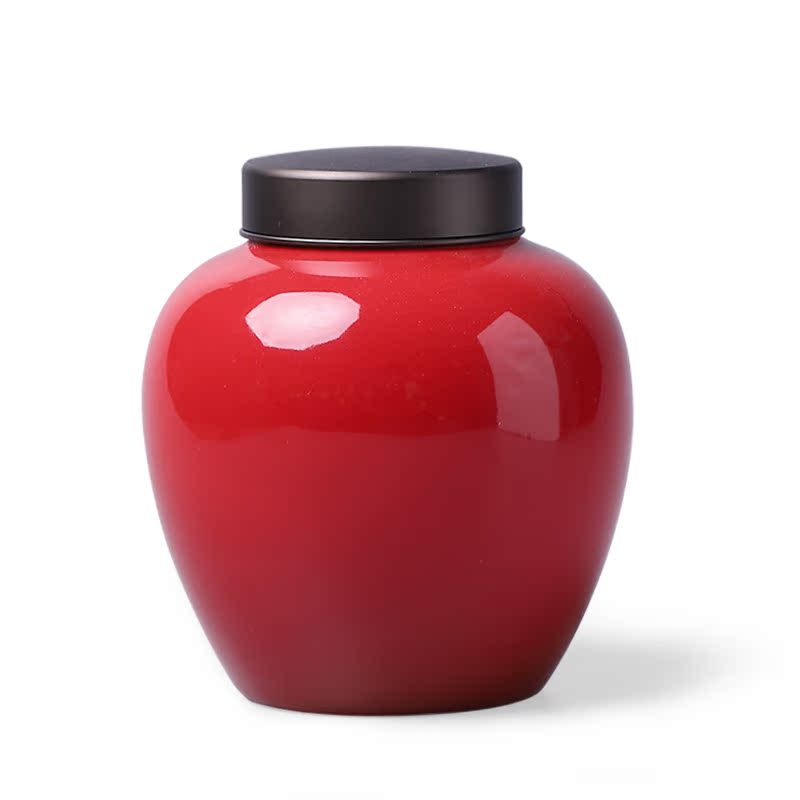Mud seal prosperous caddy fixings ceramic seal box tea warehouse tea moisture tank storage tank pu - erh tea, black tea POTS