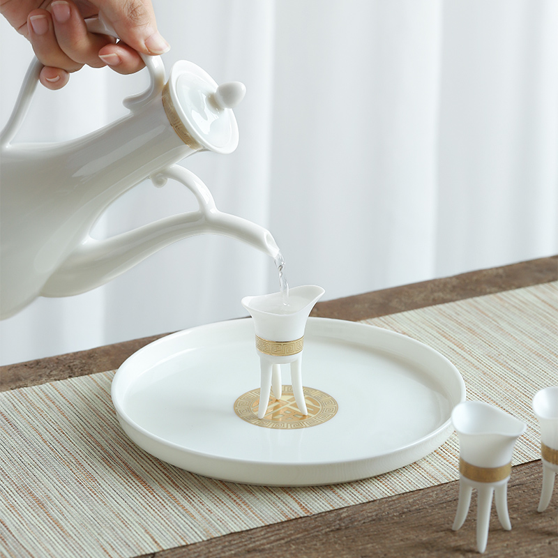 Ave mud seal thin foetus restaurant with ceramic antique Chinese ancient wine suits for liquor dehua white porcelain cup