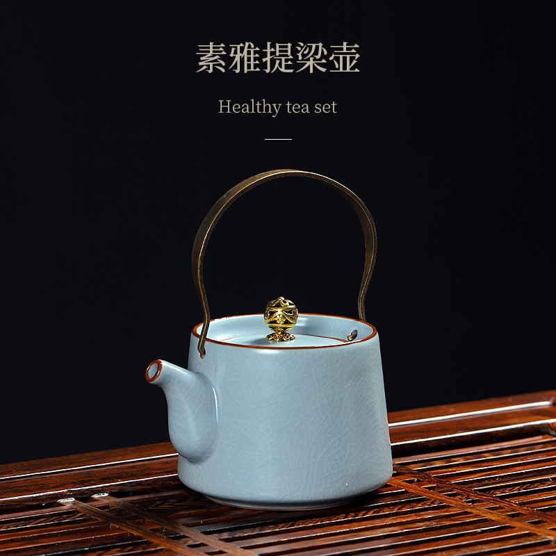 Elder brother up mud seal tea set home to restore ancient ways your up crack Japanese open small kung fu ceramic teapot tea tray