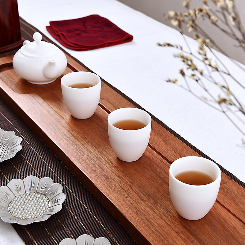 Jade porcelain dehua hand personal single cup white porcelain kung fu tea set fragrance - smelling cup ceramic cups master tea cups