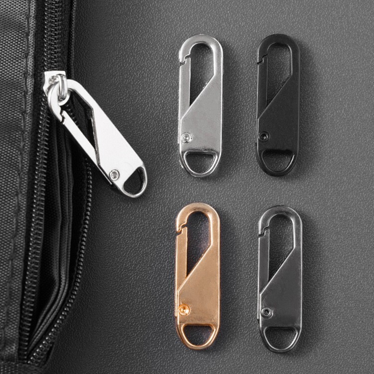 2 Universal Movable Zipper Pullers, Metal Zipper Heads, Zipper Repair Parts for Bags, Detachable Zipper Accessories for Clothing 2 Universal Movable Zipper Pullers, Metal Zipper Heads, Zipper Repair Parts for Bags, Detachable Zipper Accessories for Clothing
