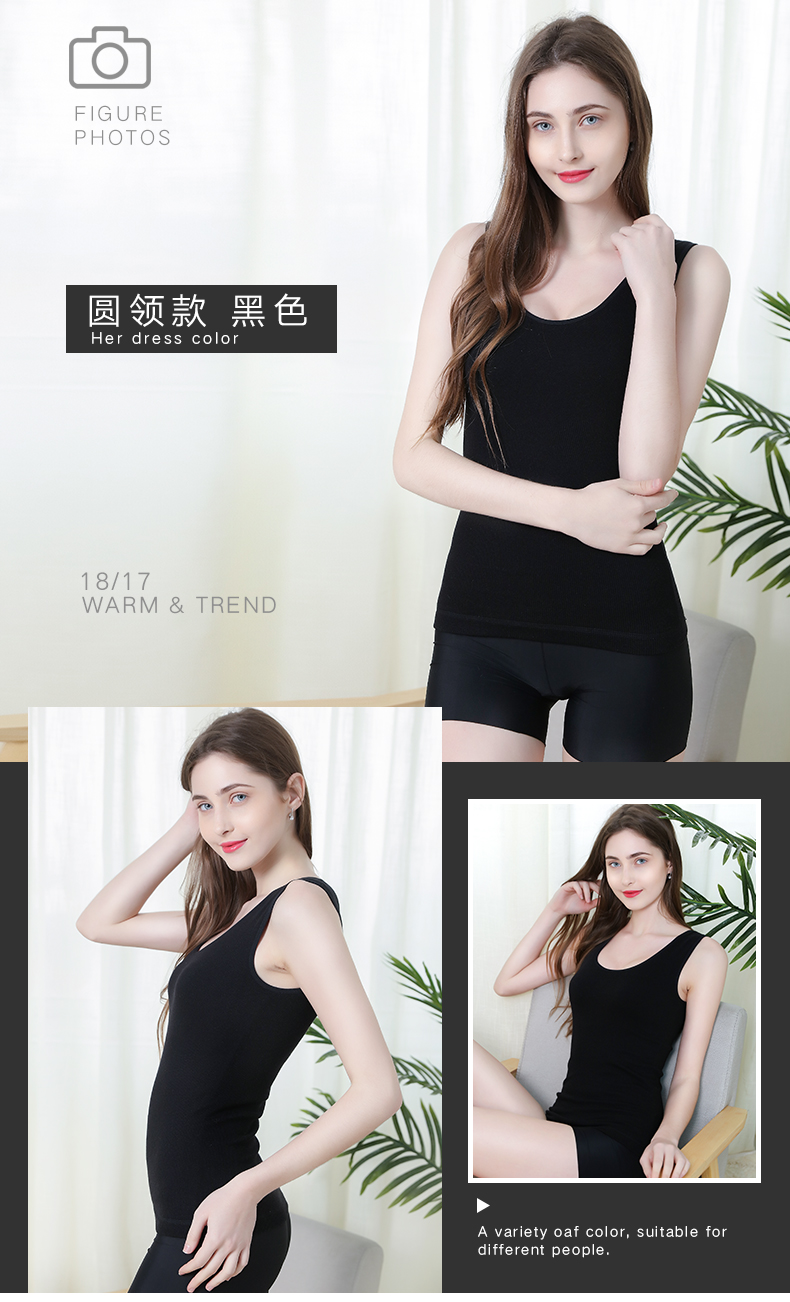 Ấm vest nữ dày cộng với nhung cotton vest hỗ trợ ngực mặc áo khoác dưới mùa thu và mùa đông chặt chẽ ấm đồ lót phụ nữ