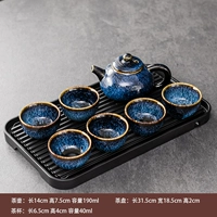 7 -Слух печей становится синим древним горшком+черный поднос для дренажа