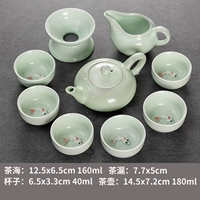 Заварочный чайник, чайный сервиз, карп