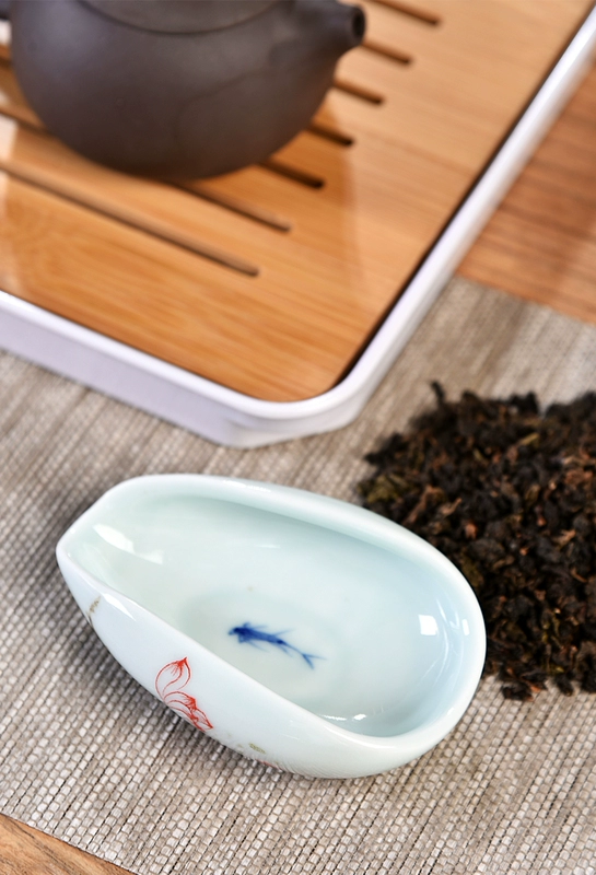 Phụ kiện trà trắng sáng tạo Lanyang He Kungfu Bộ phụ kiện - Trà sứ