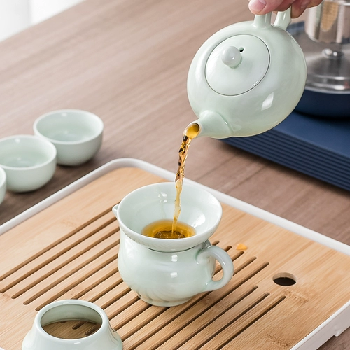 Чайный сервиз, керамический комплект, заварочный чайник, чайная чашка, чай для домашнего использования, китайский стиль