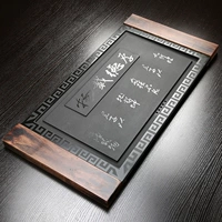 Твердый деревянный рамка Wujin stone Толстый моральный носитель чайный поднос 74x37