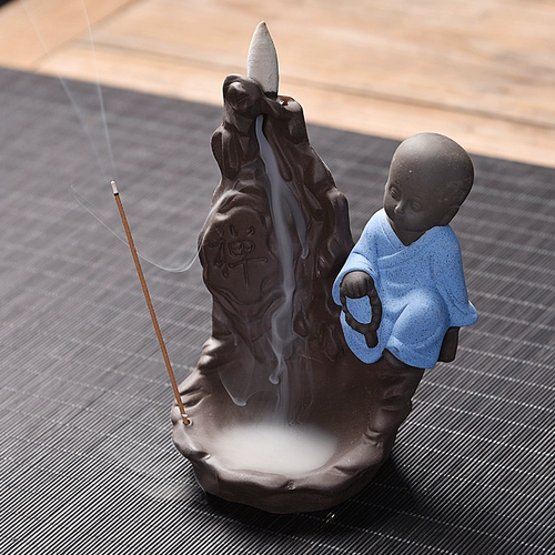 Плавная ладанная горелка Альпийская водяная керамика творческая монашка дома спальня украшения ладан дорогой, ладан, линия сандалового дерева Кайни, ладан -дом