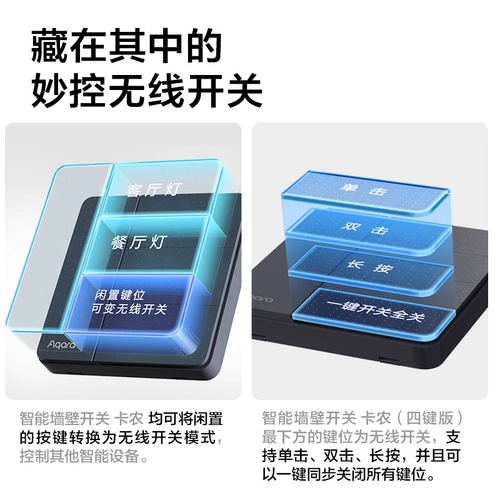 Aqara Умный переключатель Lumi Lianchuang XLR с одним нулевым огнем, универсальный доступ к панели управления Mijia HomeKit