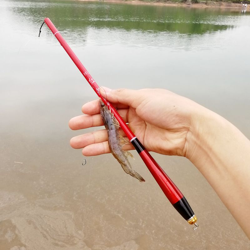Ultra short section fishing rod raft 1 1 5 2 meters shrimp fishing rod special mini pocket hand rod Children's fishing rod set
