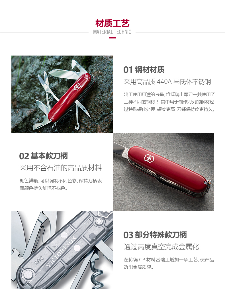 Victorinox Swiss Army Knife Chính hãng Mini Hero 58mm Saber ngoài trời Đa chức năng Mini Tool Dao dao găm quân đội M9