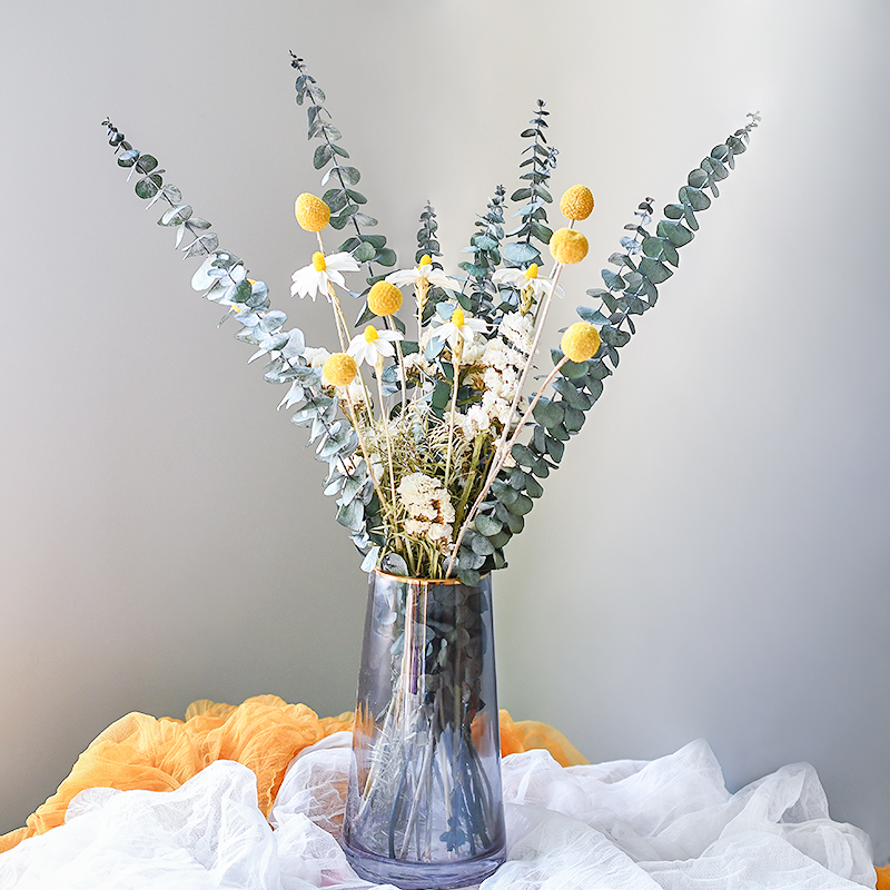 Yonnais Eugalie swinging piece living room furnishing with home table decoration Don't forget I vase Advanced light lavish dried flowers bouquet-Taobao