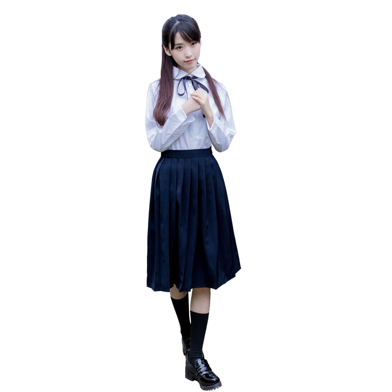 Gió Trường Cao đẳng Nhật Bản Service Class Thủy thủ Uniform cao Short Sleeve mềm Chị jk Uniform Suit Performance Student Ples váy