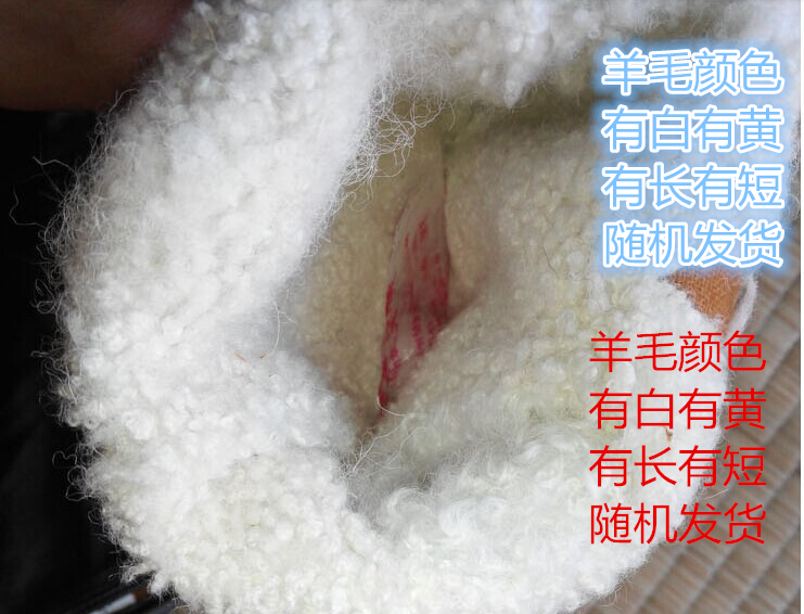 Ying Shuo ngoài trời đích thực biển mùa đông tàu len da găng tay bông găng tay lông một dày cơ giới cộng với tóc bao tay nữ